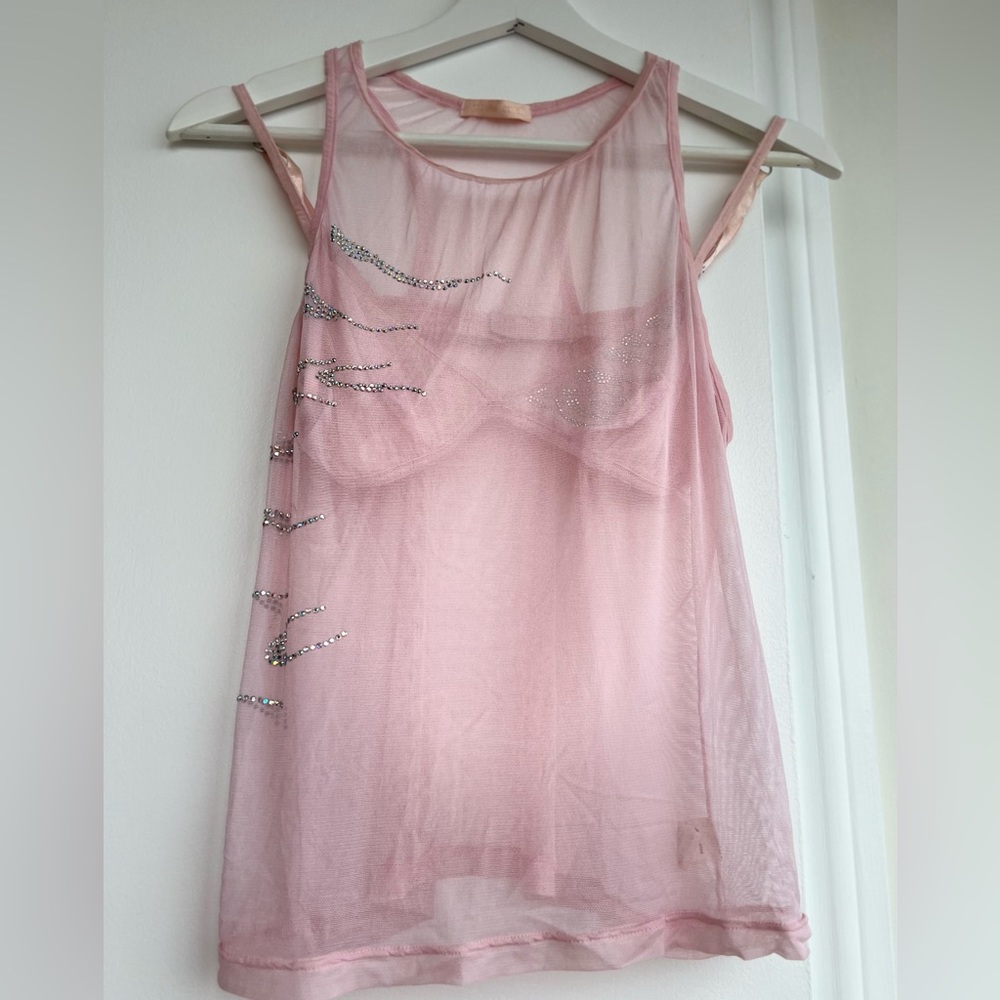 Roberto Cavalli Exclusive Top and Bra Set with Rhinestones XS/S